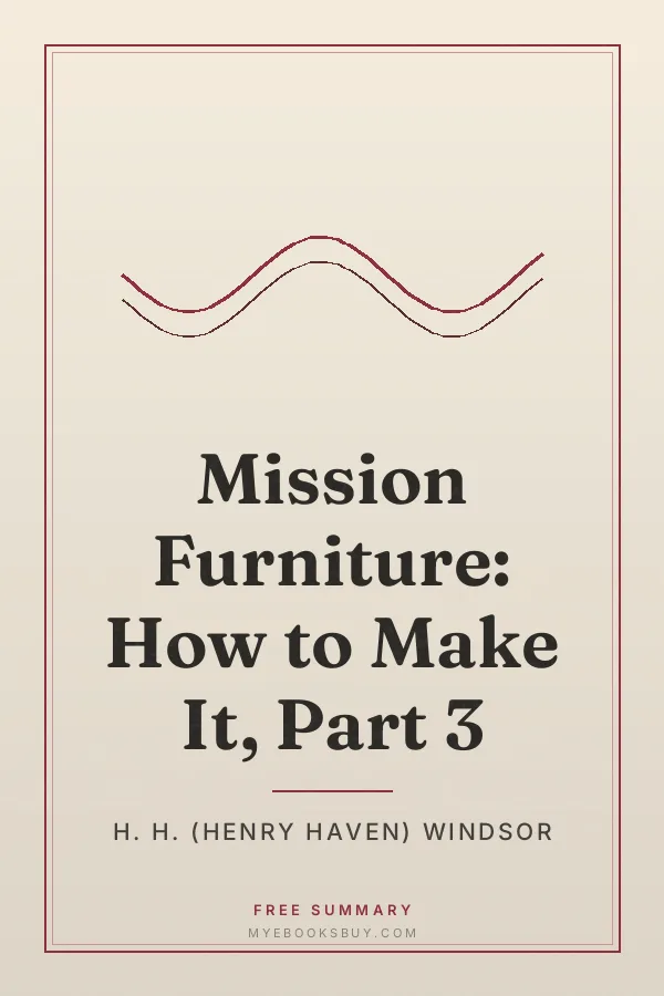 Cover of Mission Furniture: How to Make It, Part 3
