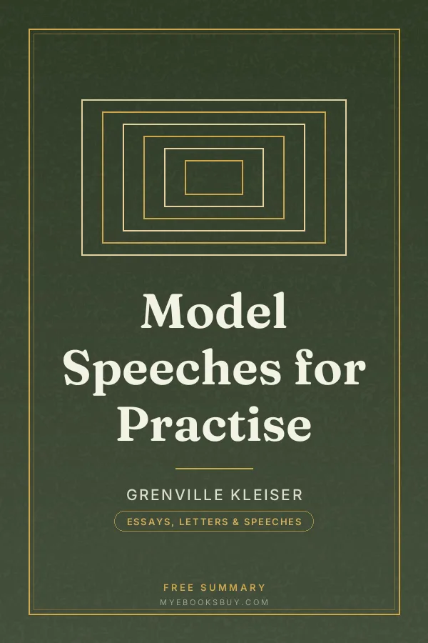 Cover of Model Speeches for Practise