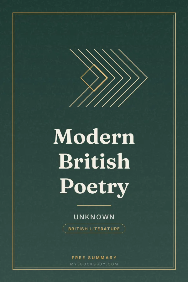 Cover of Modern British Poetry