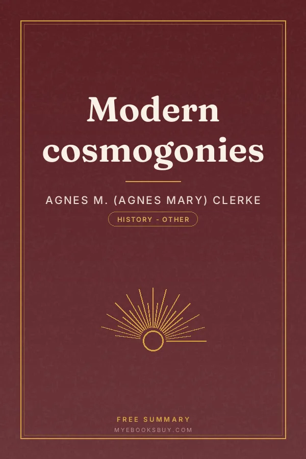 Cover of Modern cosmogonies