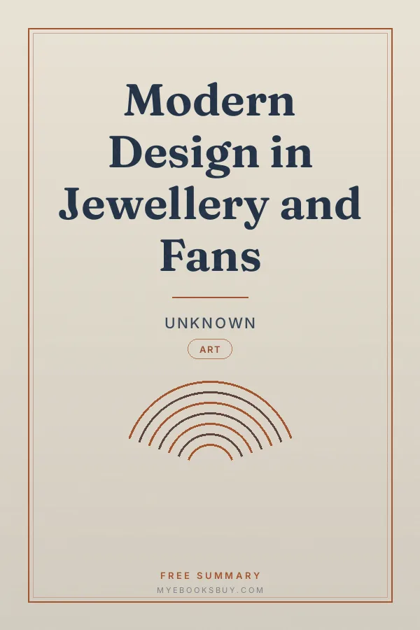 Cover of Modern Design in Jewellery and Fans