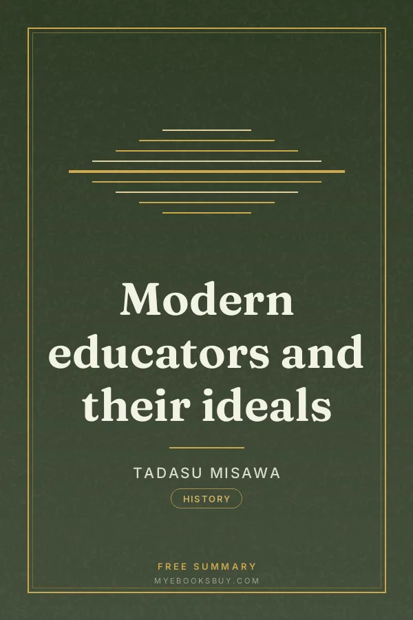 Cover of Modern educators and their ideals