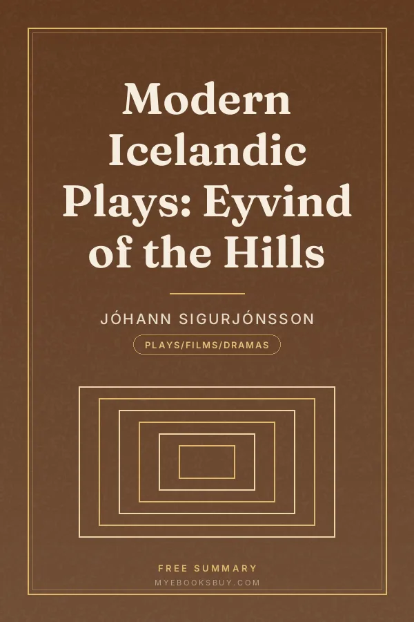 Cover of Modern Icelandic Plays: Eyvind of the Hills