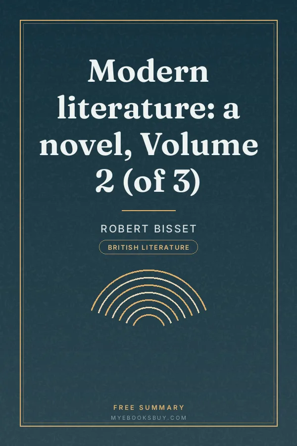 Cover of Modern literature: a novel, Volume 2 (of 3)