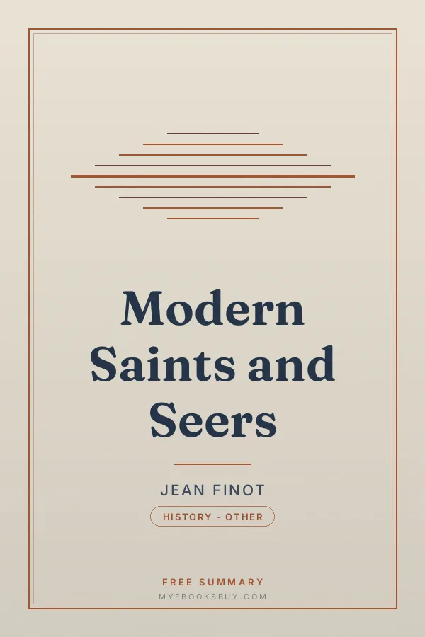 Cover of Modern Saints and Seers