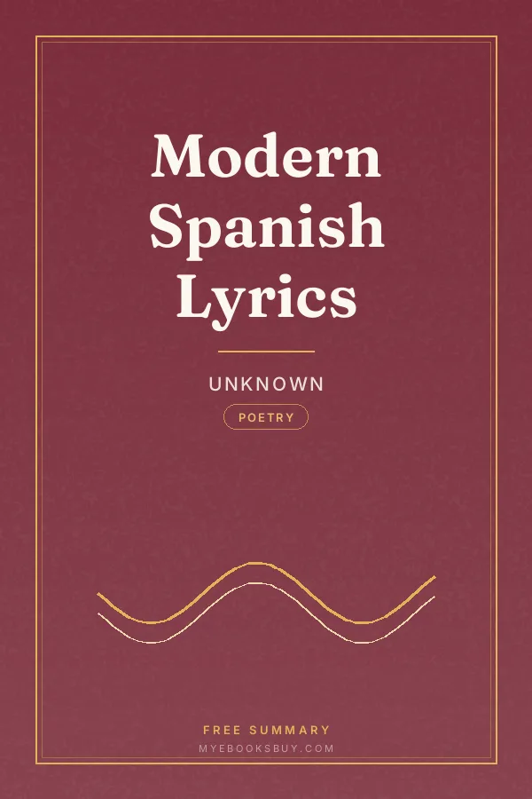 Cover of Modern Spanish Lyrics