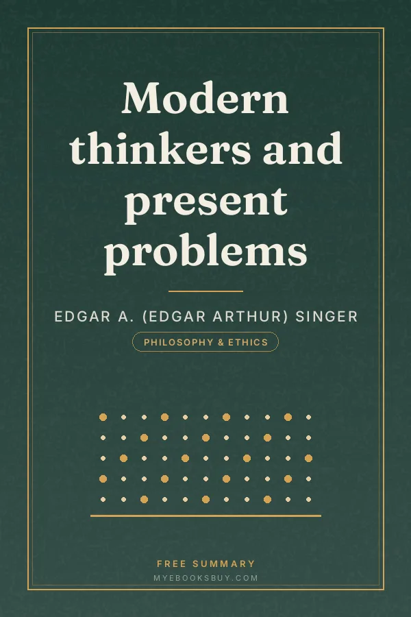 Cover of Modern thinkers and present problems