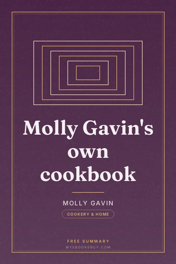 Cover of Molly Gavin's own cookbook