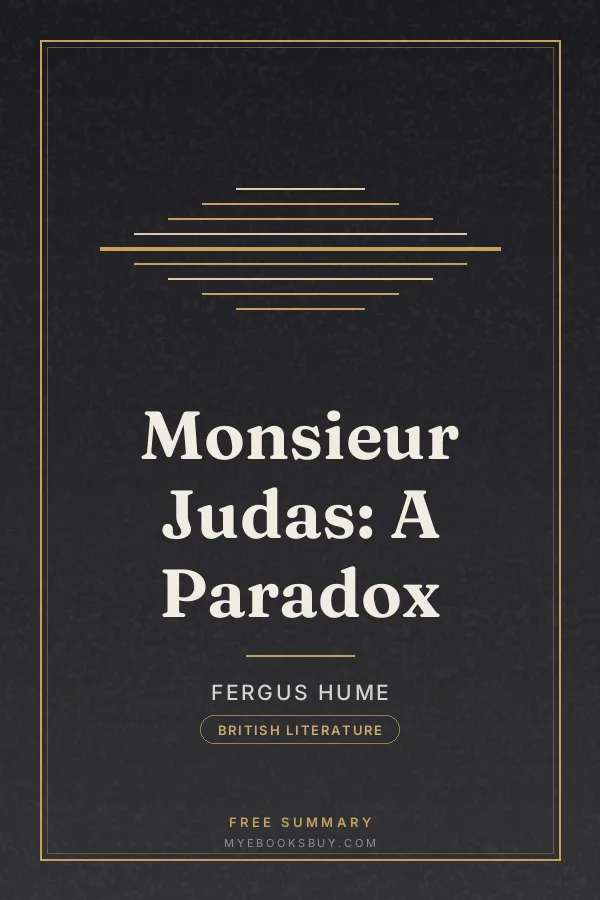 Cover of Monsieur Judas: A Paradox