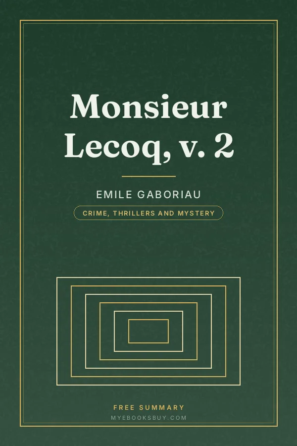 Cover of Monsieur Lecoq, v. 2