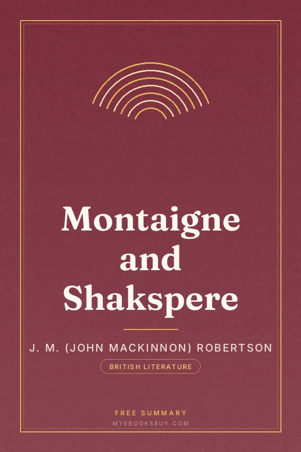 Cover of Montaigne and Shakspere