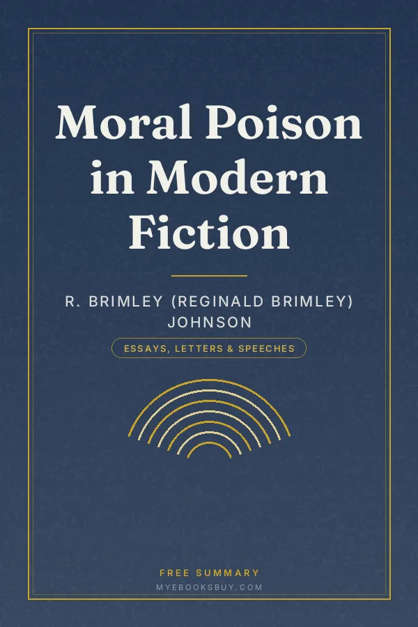 Cover of Moral Poison in Modern Fiction