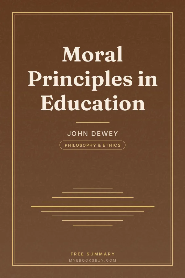 Cover of Moral Principles in Education