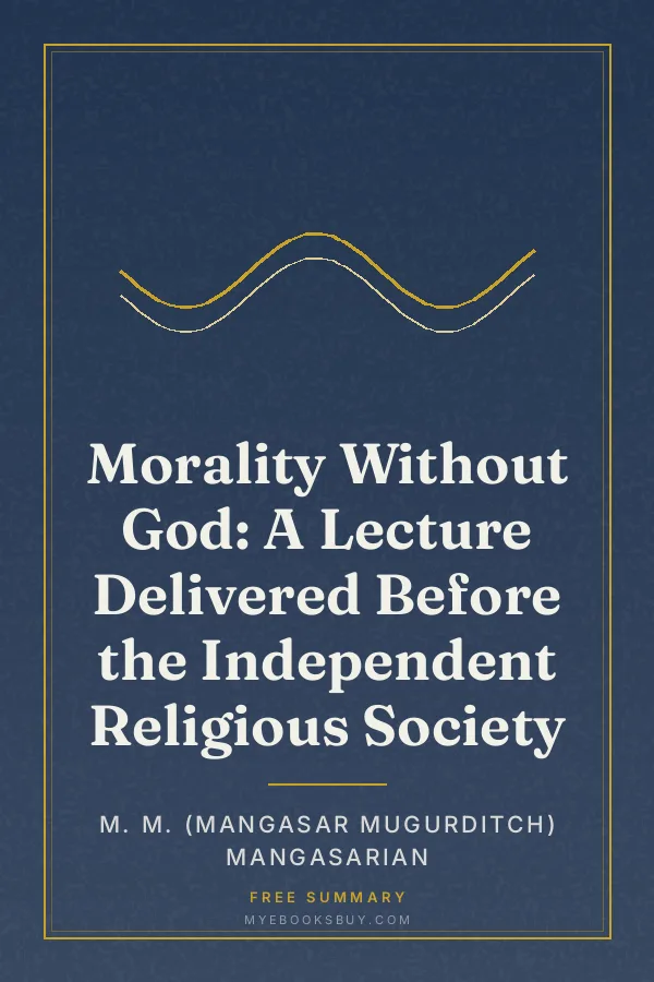 Cover of Morality Without God: A Lecture Delivered Before the Independent Religious Society