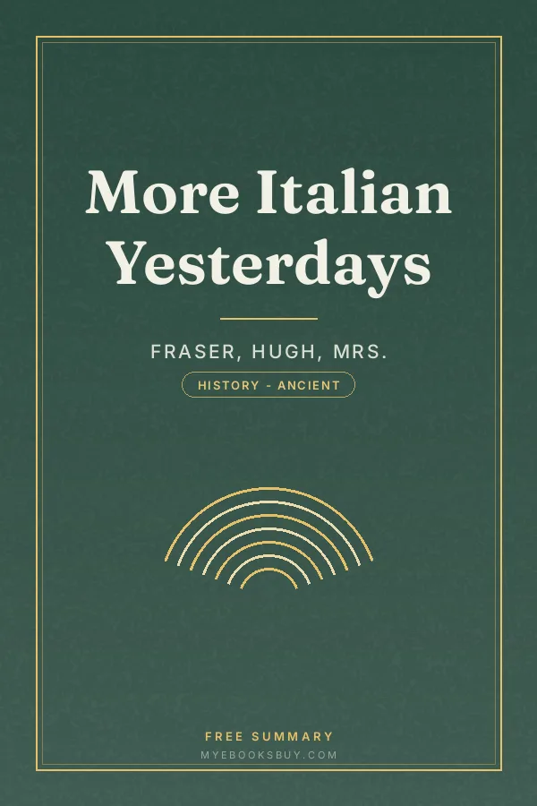 Cover of More Italian Yesterdays