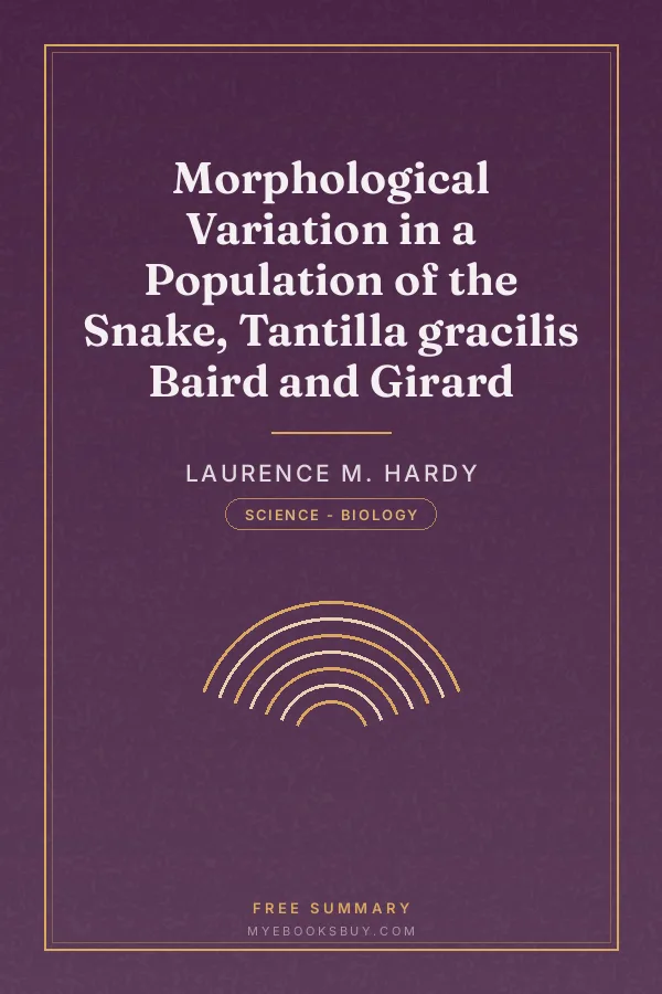 Cover of Morphological Variation in a Population of the Snake, Tantilla gracilis Baird and Girard