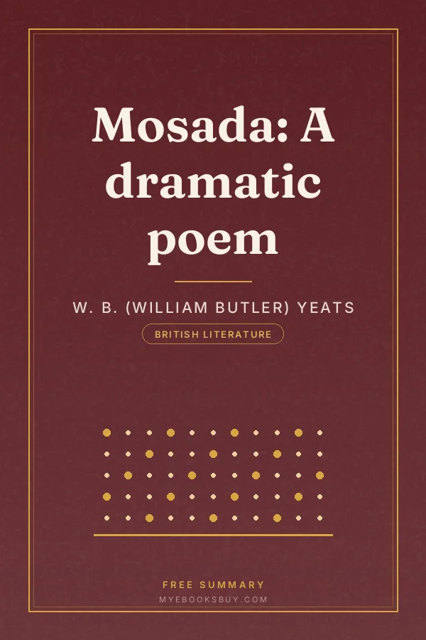 Cover of Mosada: A dramatic poem
