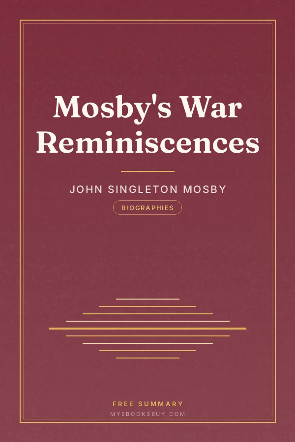 Cover of Mosby's War Reminiscences