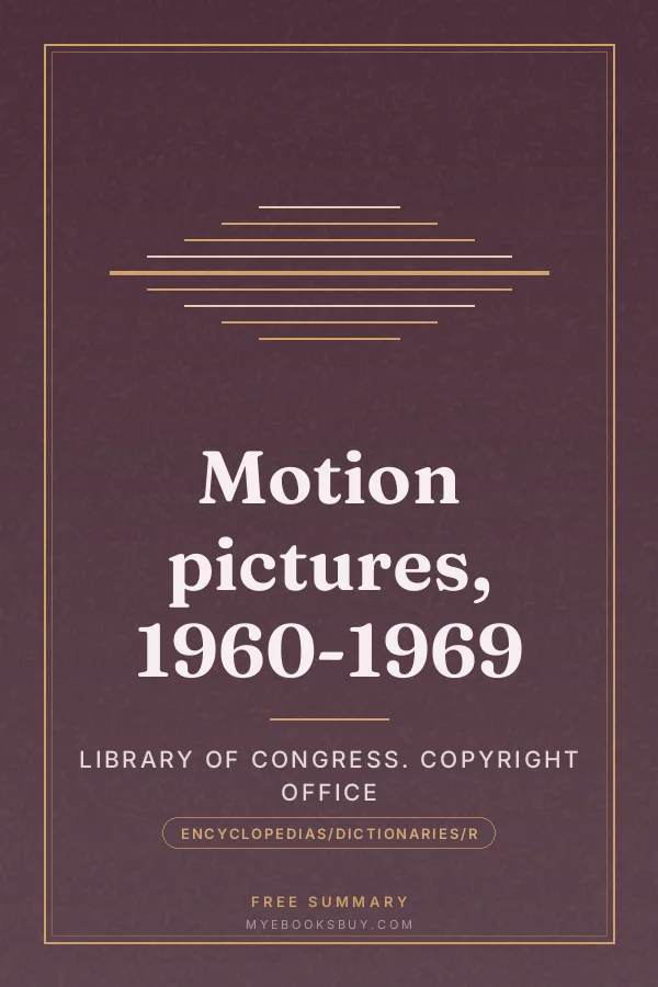 Cover of Motion pictures, 1960-1969