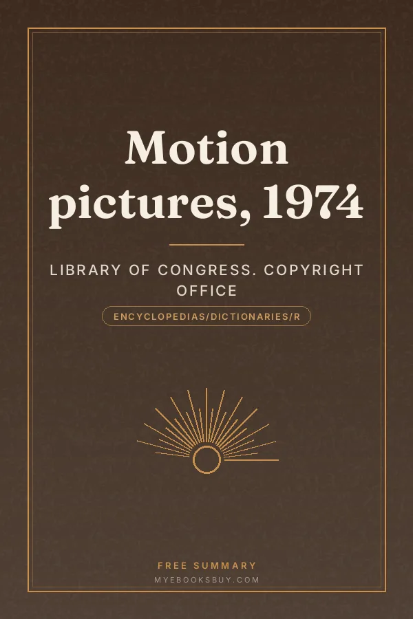Cover of Motion pictures, 1974