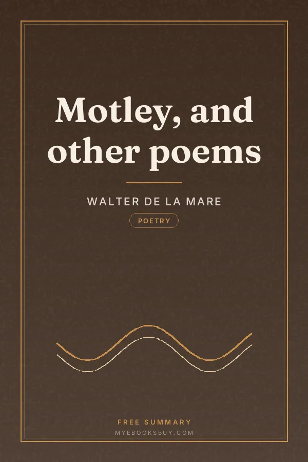 Cover of Motley, and other poems