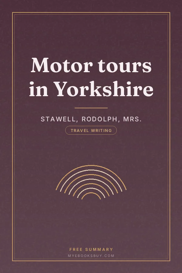 Cover of Motor tours in Yorkshire