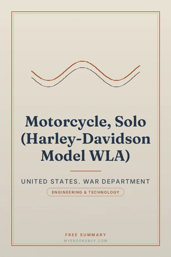 Cover of Motorcycle, Solo (Harley-Davidson Model WLA)