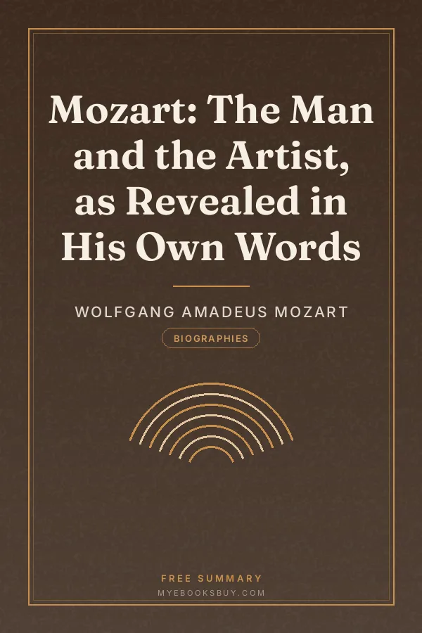 Cover of Mozart: The Man and the Artist, as Revealed in His Own Words