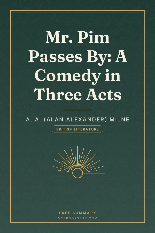 Cover of Mr. Pim Passes By: A Comedy in Three Acts