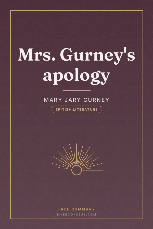 Cover of Mrs. Gurney's apology