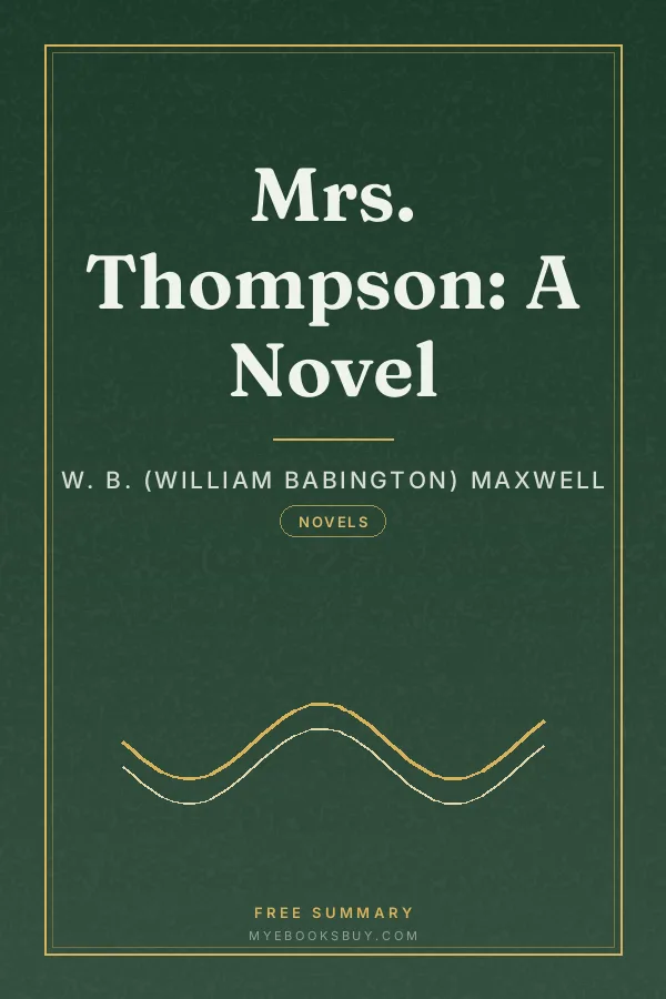 Cover of Mrs. Thompson: A Novel