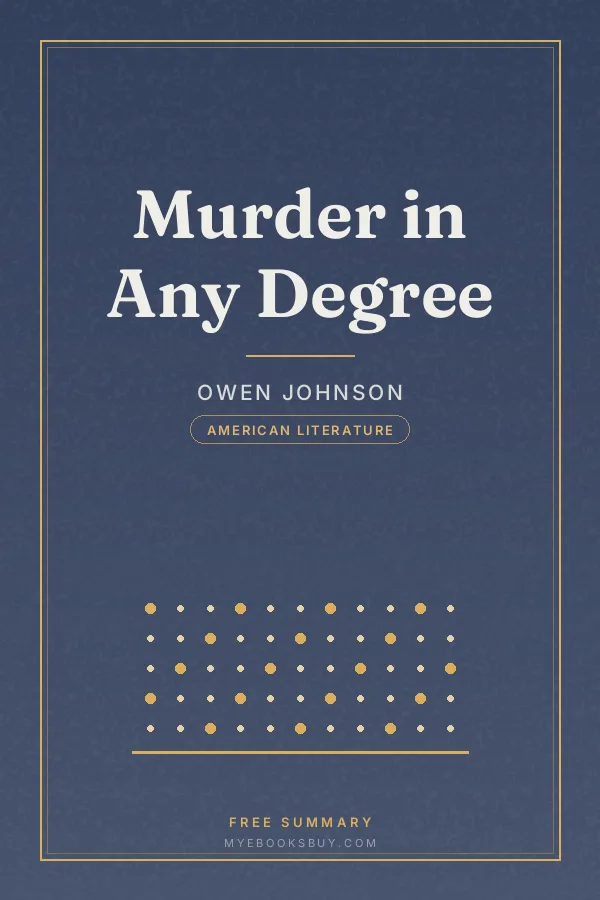 Cover of Murder in Any Degree