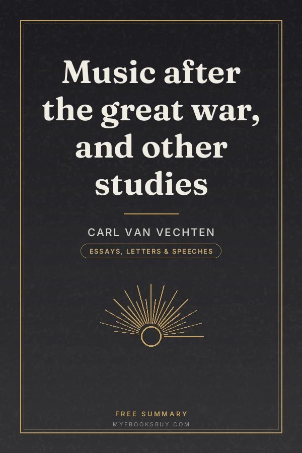 Cover of Music after the great war, and other studies