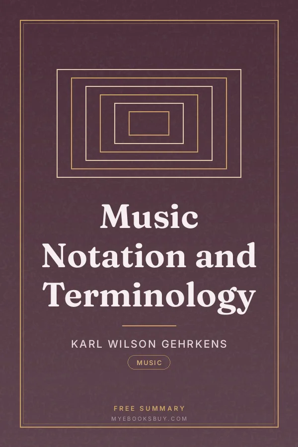 Cover of Music Notation and Terminology