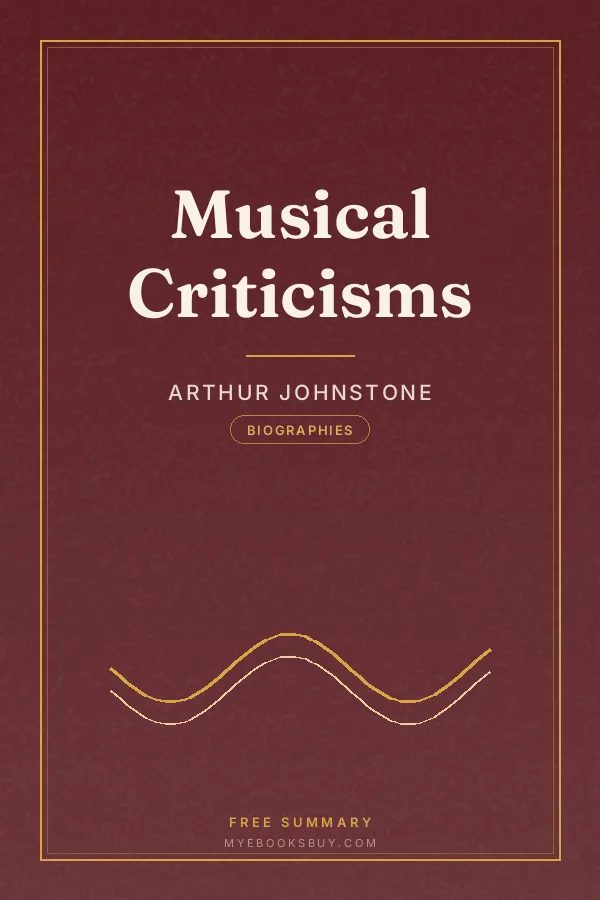 Cover of Musical Criticisms