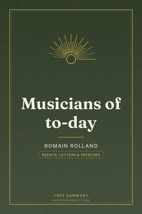 Cover of Musicians of to-day