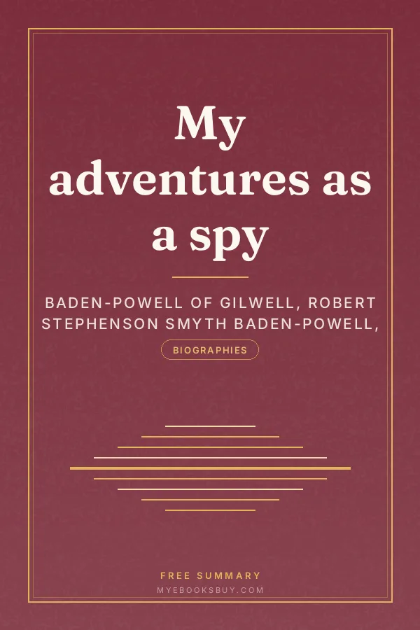 Cover of My adventures as a spy