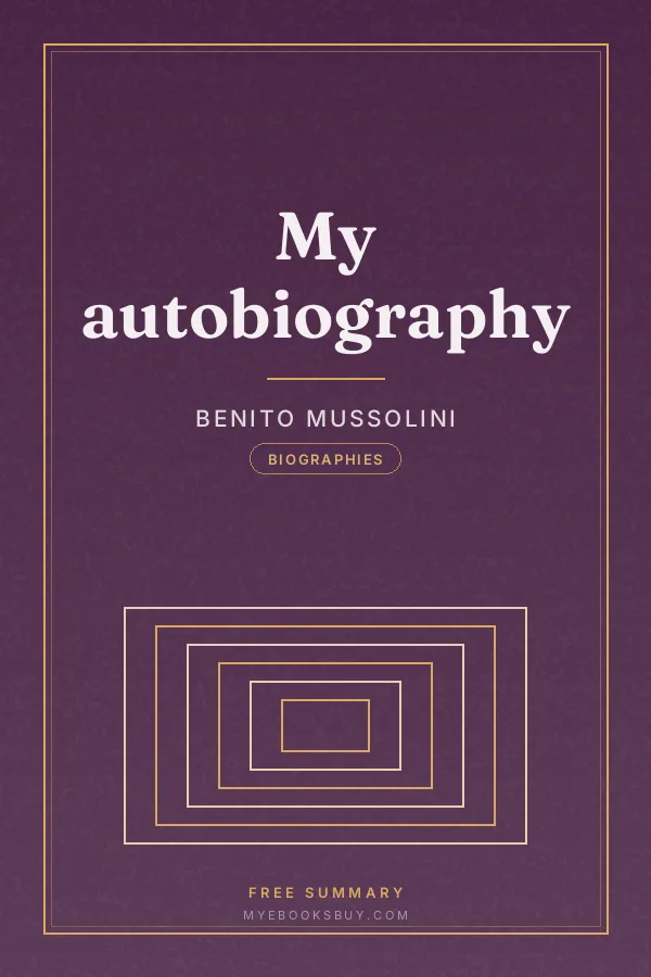 Cover of My autobiography