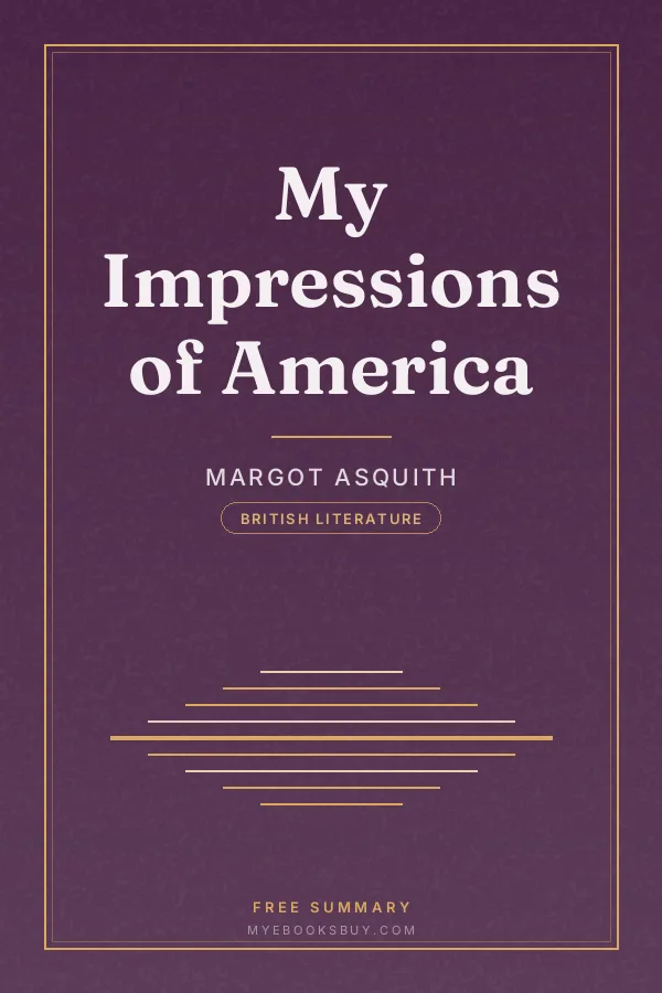 Cover of My Impressions of America