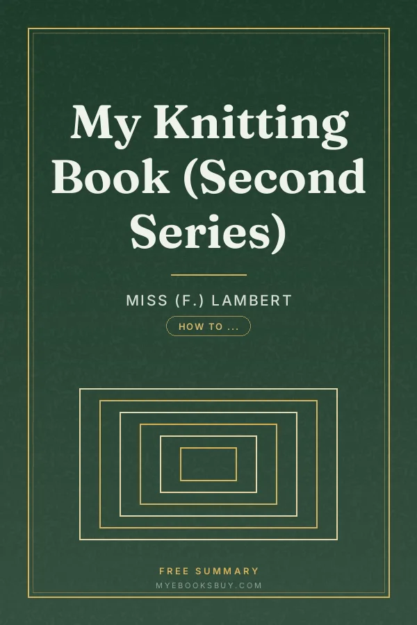 Cover of My Knitting Book (Second Series)