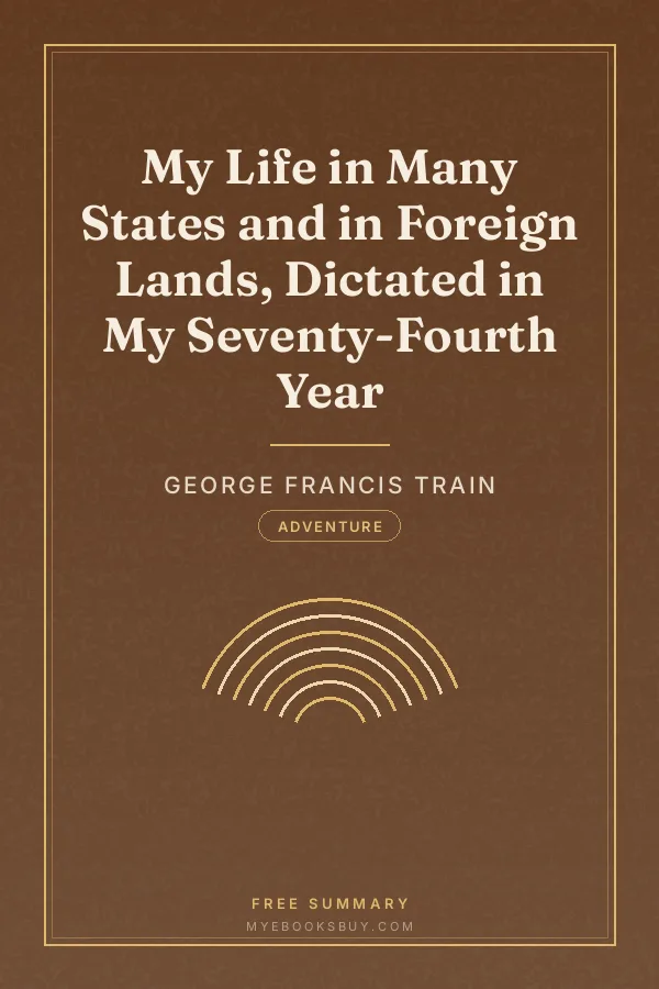 Cover of My Life in Many States and in Foreign Lands, Dictated in My Seventy-Fourth Year