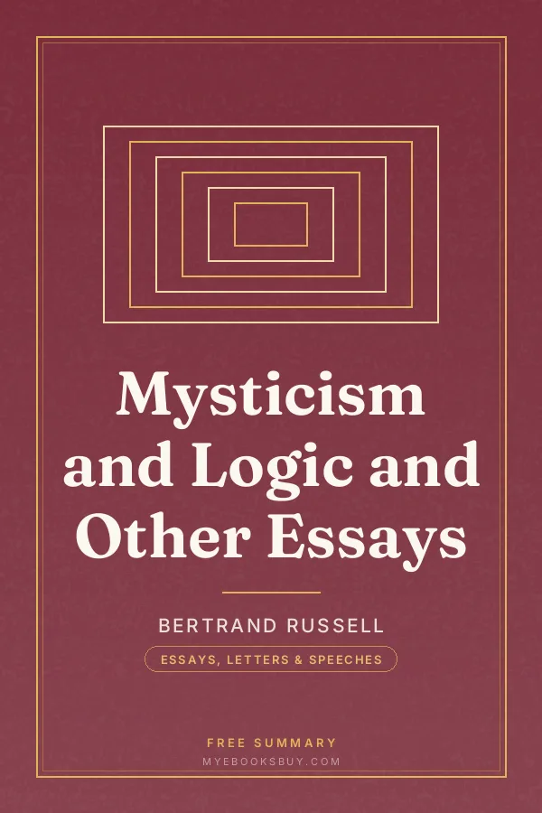 Cover of Mysticism and Logic and Other Essays