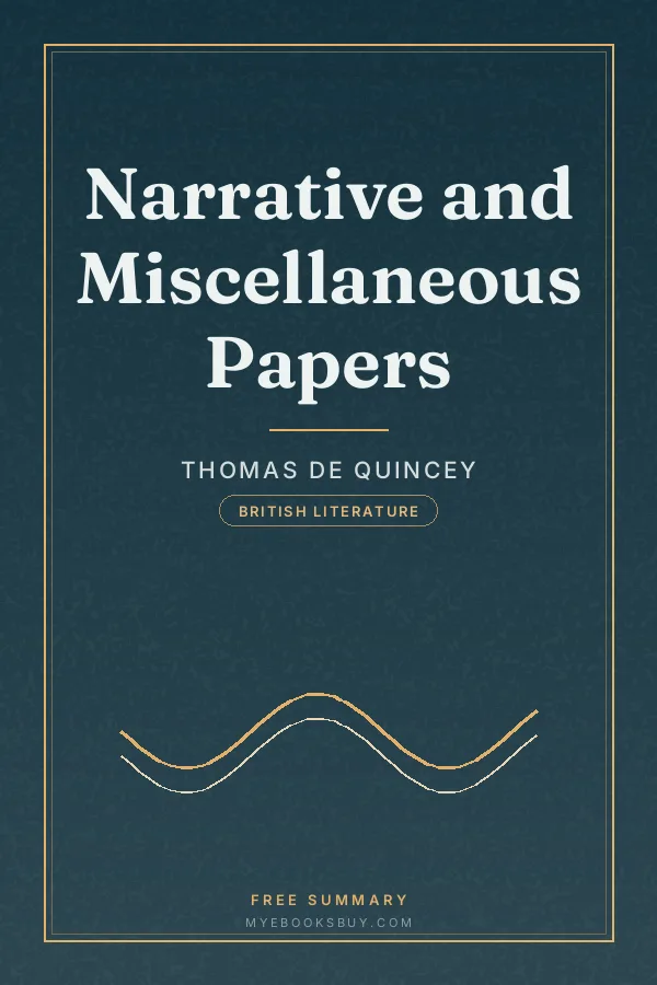 Cover of Narrative and Miscellaneous Papers