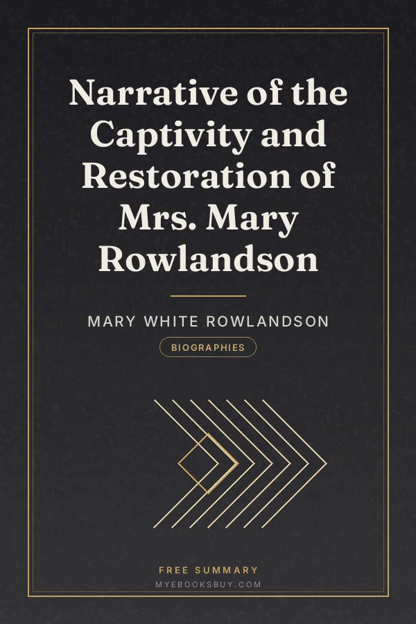 Cover of Narrative of the Captivity and Restoration of Mrs. Mary Rowlandson