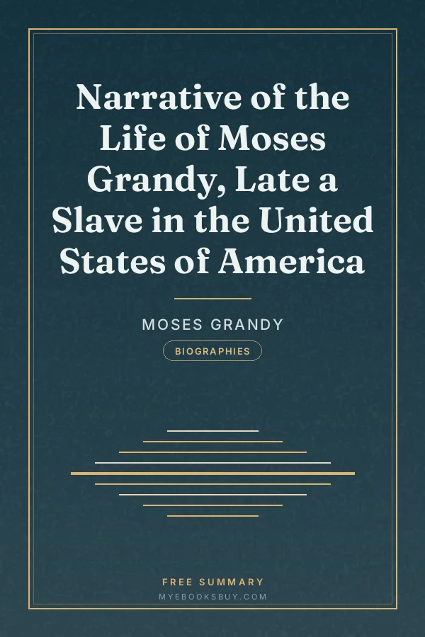 Cover of Narrative of the Life of Moses Grandy, Late a Slave in the United States of America