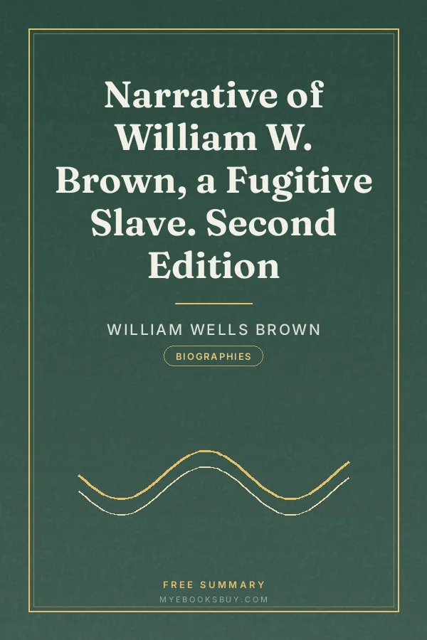 Cover of Narrative of William W. Brown, a Fugitive Slave. Second Edition