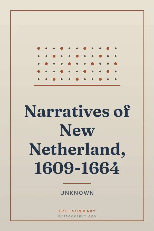 Cover of Narratives of New Netherland, 1609-1664
