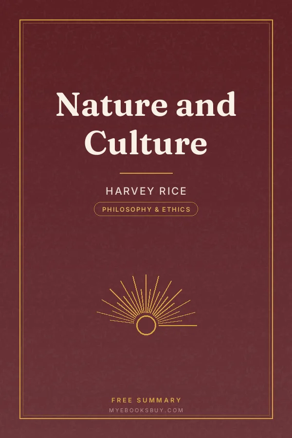 Cover of Nature and Culture