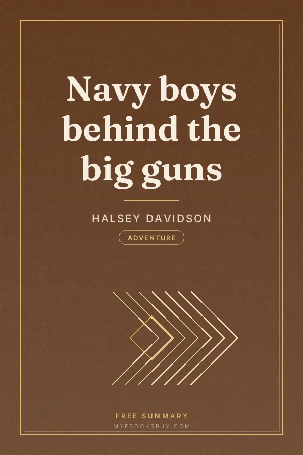 Cover of Navy boys behind the big guns