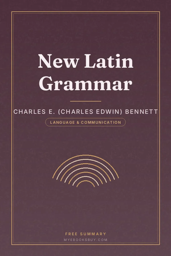 Cover of New Latin Grammar
